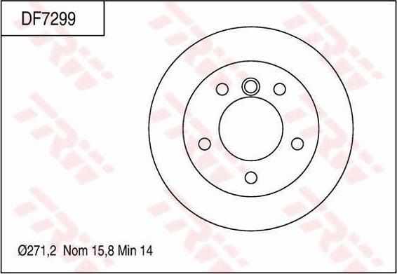 TRW DF7299 - Kočioni disk www.molydon.hr