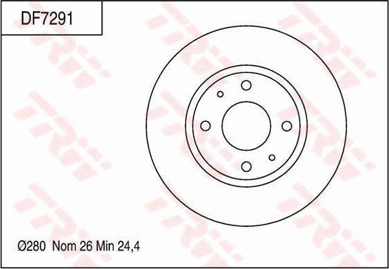 TRW DF7291 - Kočioni disk www.molydon.hr