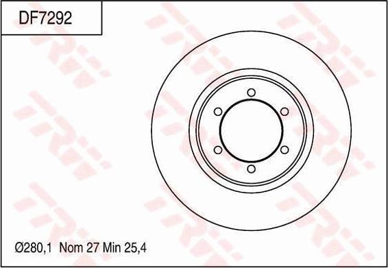 TRW DF7292 - Kočioni disk www.molydon.hr