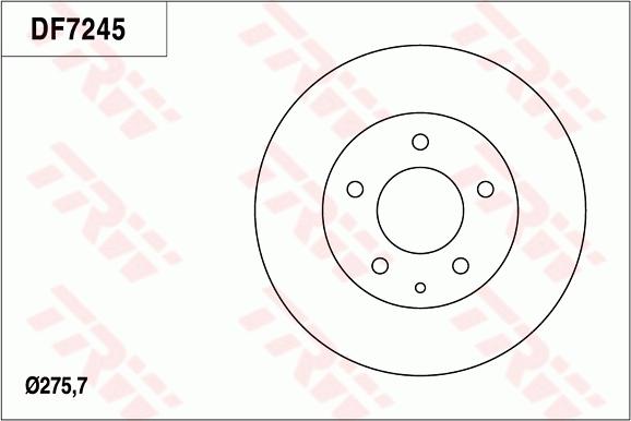 TRW DF7245 - Kočioni disk www.molydon.hr