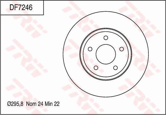 TRW DF7246 - Kočioni disk www.molydon.hr