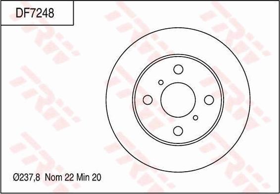 TRW DF7248 - Kočioni disk www.molydon.hr