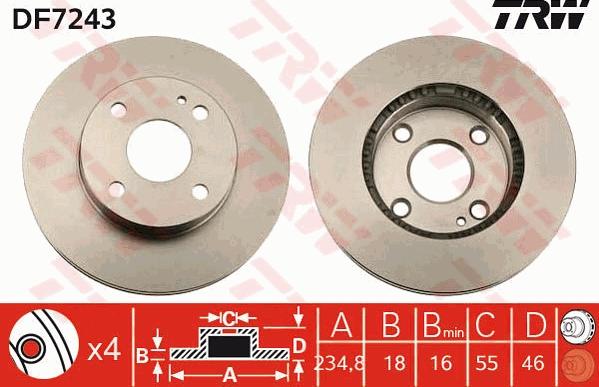 TRW DF7243 - Kočioni disk www.molydon.hr