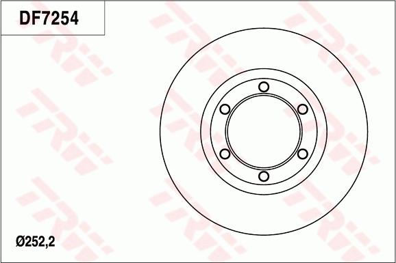 TRW DF7254 - Kočioni disk www.molydon.hr