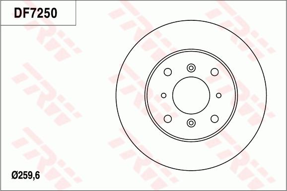 TRW DF7250 - Kočioni disk www.molydon.hr