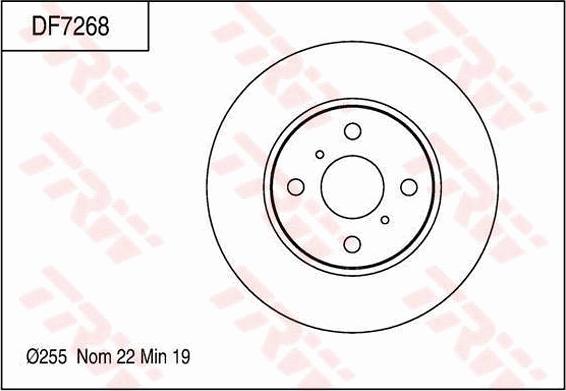 TRW DF7268 - Kočioni disk www.molydon.hr