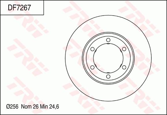 TRW DF7267 - Kočioni disk www.molydon.hr