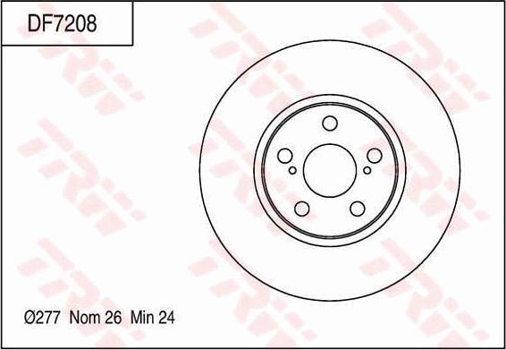 TRW DF7208 - Kočioni disk www.molydon.hr