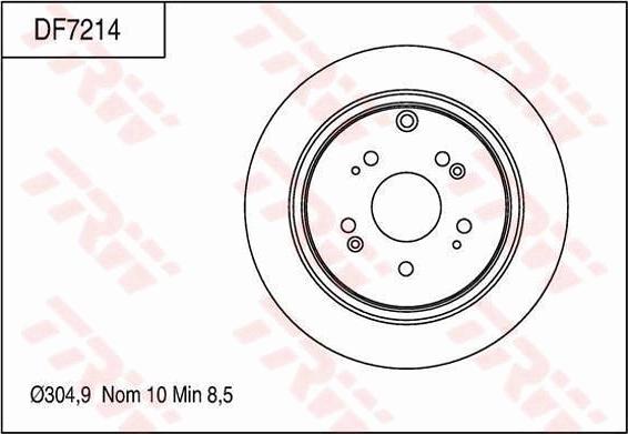 TRW DF7214 - Kočioni disk www.molydon.hr