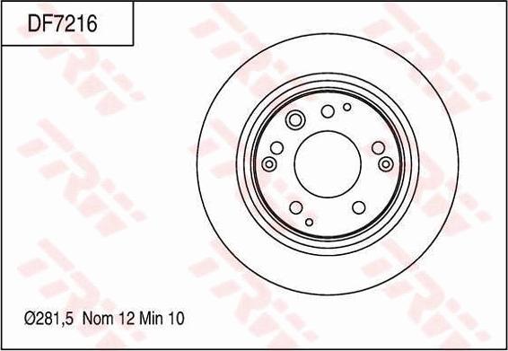 TRW DF7216 - Kočioni disk www.molydon.hr