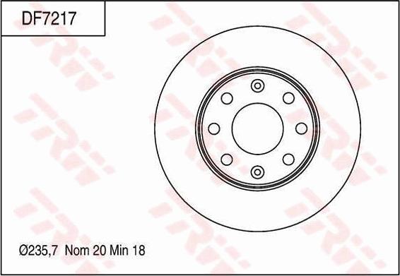 TRW DF7217 - Kočioni disk www.molydon.hr