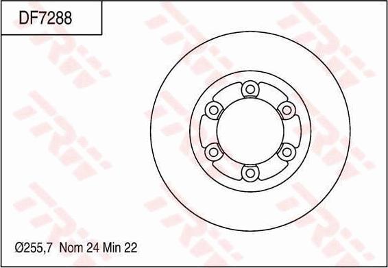 TRW DF7288 - Kočioni disk www.molydon.hr