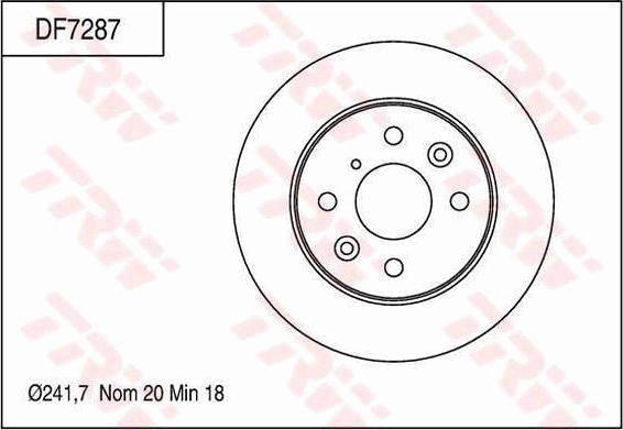 TRW DF7287 - Kočioni disk www.molydon.hr