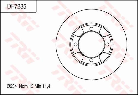 TRW DF7235 - Kočioni disk www.molydon.hr