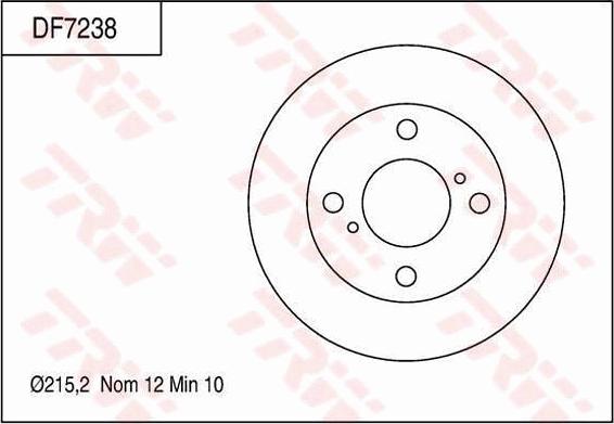 TRW DF7238 - Kočioni disk www.molydon.hr