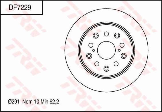 TRW DF7229 - Kočioni disk www.molydon.hr