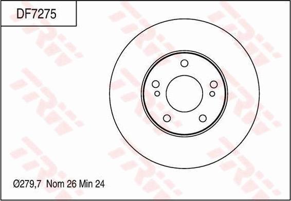 TRW DF7275 - Kočioni disk www.molydon.hr