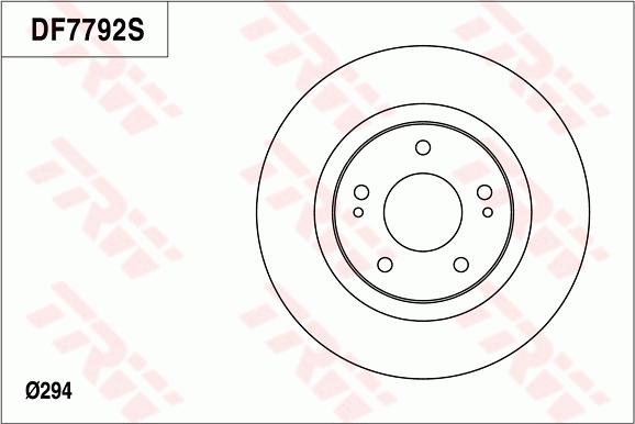 TRW DF7792 - Kočioni disk www.molydon.hr