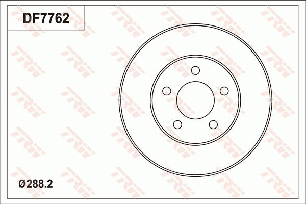 TRW DF7762 - Kočioni disk www.molydon.hr