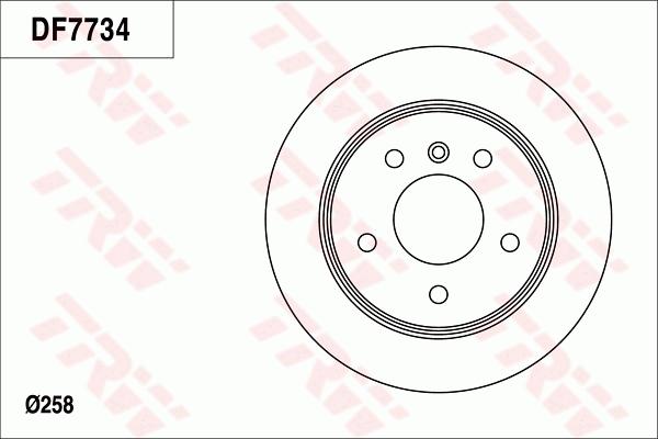 TRW DF7734 - Kočioni disk www.molydon.hr