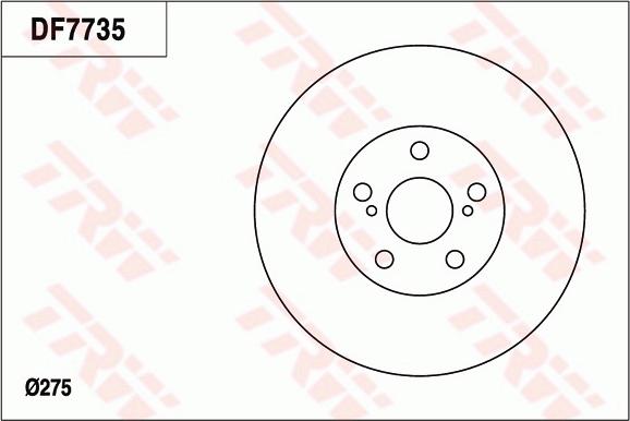 TRW DF7735 - Kočioni disk www.molydon.hr