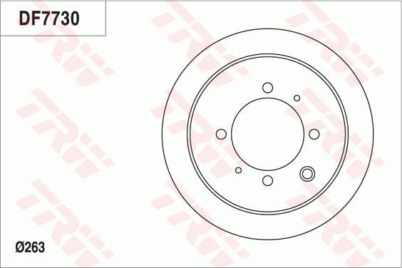 TRW DF7730 - Kočioni disk www.molydon.hr