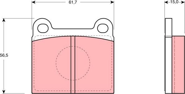 TRW GDB910 - Komplet Pločica, disk-kočnica www.molydon.hr