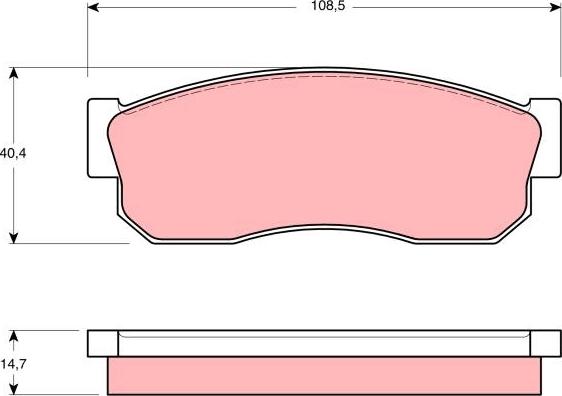 TRW GDB988 - Komplet Pločica, disk-kočnica www.molydon.hr