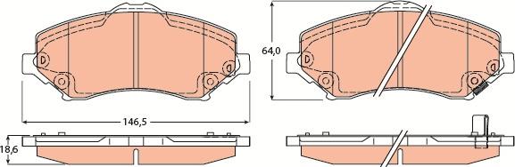 TRW GDB4605 - Komplet Pločica, disk-kočnica www.molydon.hr