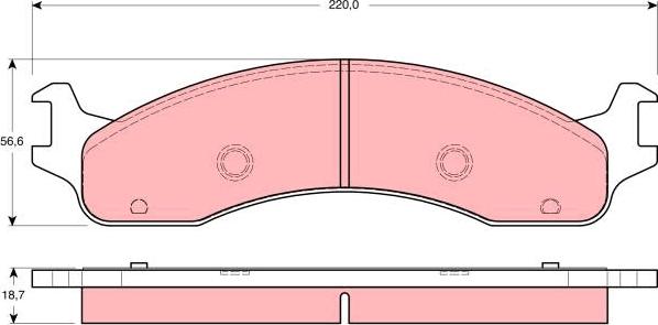 TRW GDB4067 - Komplet Pločica, disk-kočnica www.molydon.hr