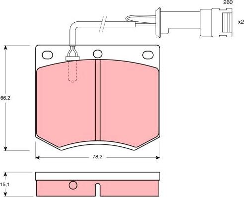 TRW GDB693 - Komplet Pločica, disk-kočnica www.molydon.hr