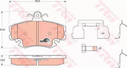 Sangsin Brake SP1243 - Komplet Pločica, disk-kočnica www.molydon.hr