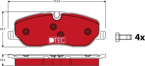 TRW GDB1631DTE - Komplet Pločica, disk-kočnica www.molydon.hr