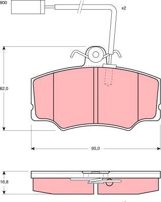 TRW GDB1045 - Komplet Pločica, disk-kočnica www.molydon.hr