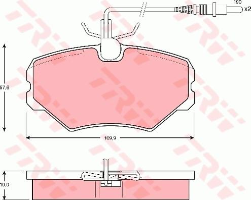 Roulunds Rubber 642381 - Komplet Pločica, disk-kočnica www.molydon.hr