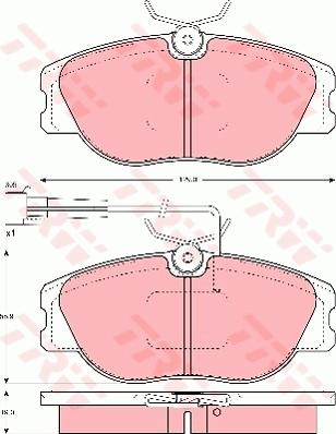 TRW GDB1052 - Komplet Pločica, disk-kočnica www.molydon.hr