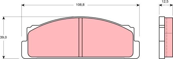 TRW GDB105 - Komplet Pločica, disk-kočnica www.molydon.hr