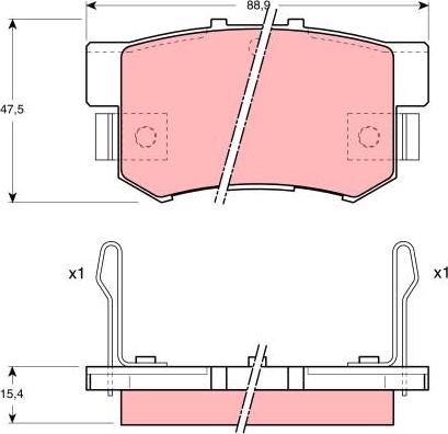 TRW GDB1063 - Komplet Pločica, disk-kočnica www.molydon.hr