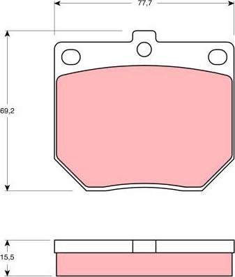 TRW GDB1019 - Komplet Pločica, disk-kočnica www.molydon.hr