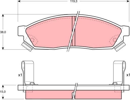 TRW GDB1038 - Komplet Pločica, disk-kočnica www.molydon.hr