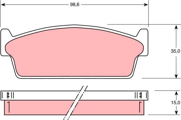 TRW GDB1021 - Komplet Pločica, disk-kočnica www.molydon.hr