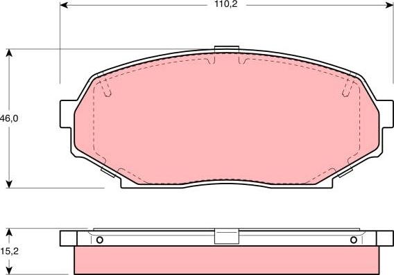 TRW GDB1028 - Komplet Pločica, disk-kočnica www.molydon.hr