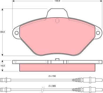 TRW GDB1102 - Komplet Pločica, disk-kočnica www.molydon.hr