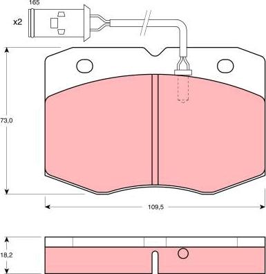 TRW GDB1111 - Komplet Pločica, disk-kočnica www.molydon.hr