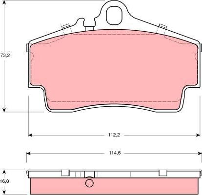 TRW GDB1395 - Komplet Pločica, disk-kočnica www.molydon.hr