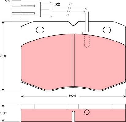 TRW GDB1356 - Komplet Pločica, disk-kočnica www.molydon.hr