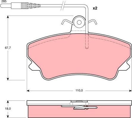 TRW GDB1203 - Komplet Pločica, disk-kočnica www.molydon.hr