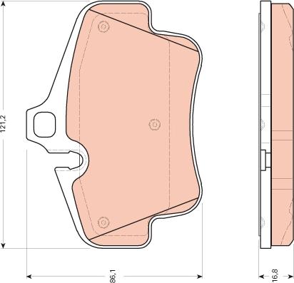 TRW GDB1758 - Komplet Pločica, disk-kočnica www.molydon.hr