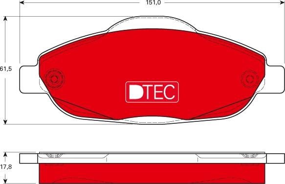 TRW GDB1761DTE - Komplet Pločica, disk-kočnica www.molydon.hr