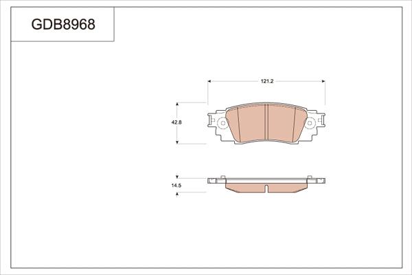 TRW GDB8968 - Komplet Pločica, disk-kočnica www.molydon.hr